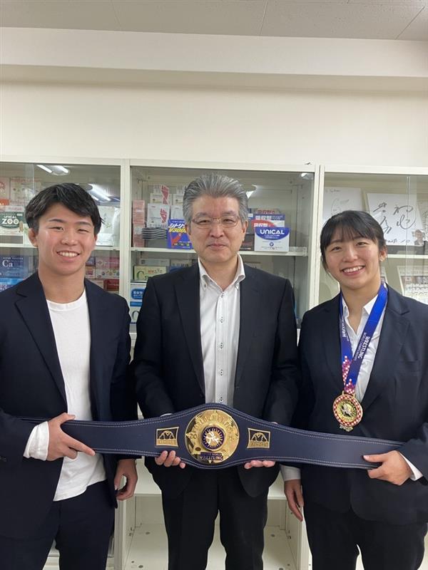 レスリング 尾西大河選手、尾西桜選手は来社いたしました！